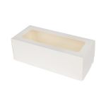 Коробка для десертов вытянутая С ОКНОМ 30х12х10 см, S-Chief BFC-013