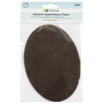 Термозаплатка Овал 14х10 см, ZAP, №06 вельвет коричневый, Gamma ZAP
