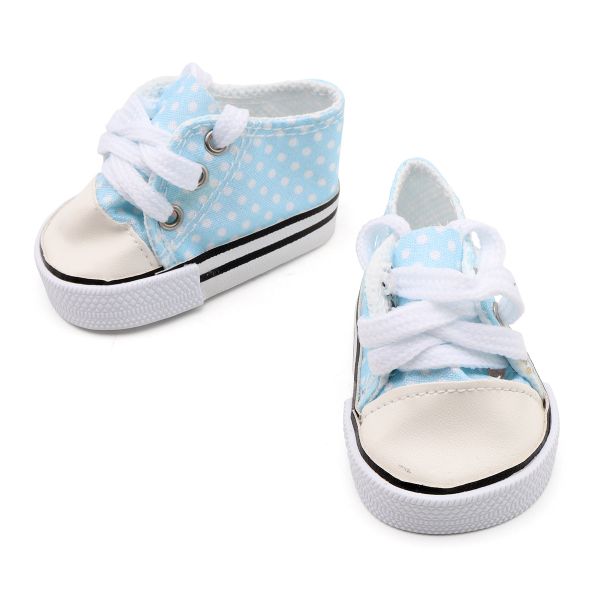 Кеды для кукол 7.5х4х3.5 см, 1 пара, Astra&Craft (голубой), SH-0037