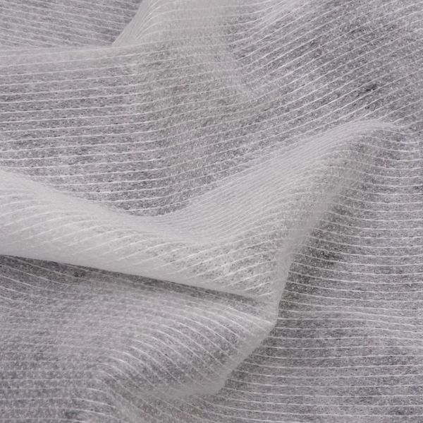 Флизелин клеевой нитепрошивной 42 г/м², 90 см / 100 метров, белый, 7025