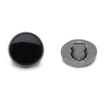 Пуговицы на ножке 18L (11мм), металл (Black/S (черный/серебро)), MEs-2013, 36 шт
