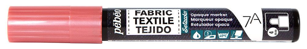 Маркер для темных и светлых тканей 7A Opaque 4 мм, перо круглое, 6 шт, 804434 Под розовую медь, Pebeo