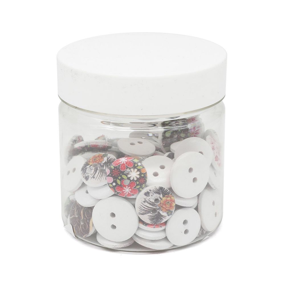 Украшения декоративные пуговицы деревянные Ассорти №4,15-18 мм, 100 шт