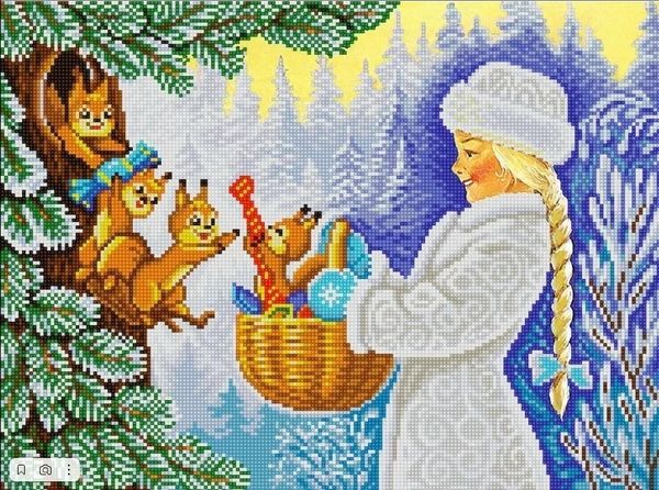 Рисунок для вышивания бисером Конек арт. 1454 Открытка 2 29х39 см