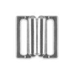 Застежки для купальника (бикини) металл 17х17 мм, 10 шт, №04 никель, Blitz BBT042