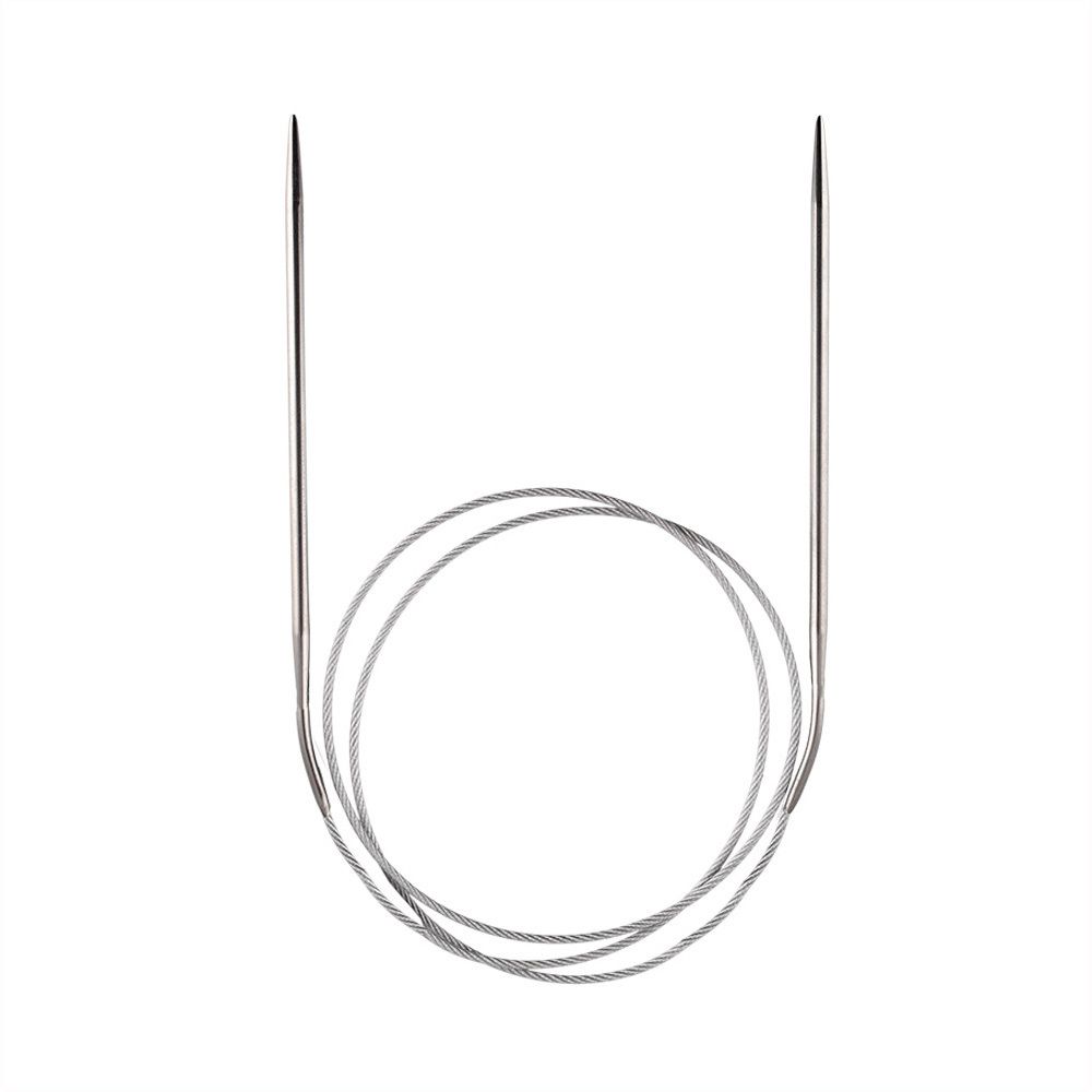 Спицы круговые металл ⌀3,0 мм, 100 см, с металлической леской, Gamma MKN