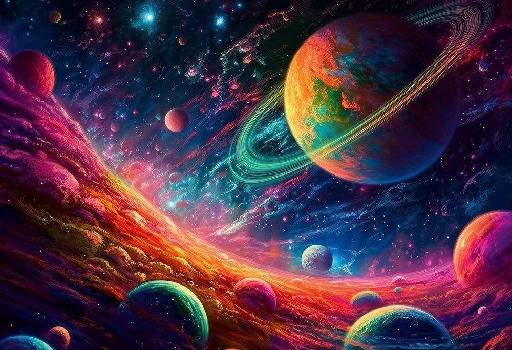 Пазл 500 элементов, Неоновый космос, PZL-500/49, Фрея