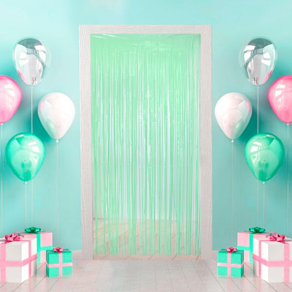 Занавес Дождик 100х200 см, 04_салатовый матовый, Boomzee GBZ-11