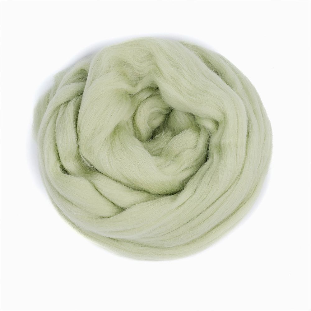 Шерсть для валяния Пехорка тонкая шерсть 50г, цв.494 св.хаки