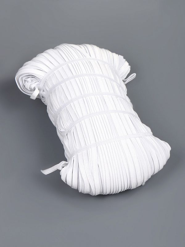 Резинка бельевая (стандартная) 6.0 мм / 200 метров, 3.9 г, вязаная, белый