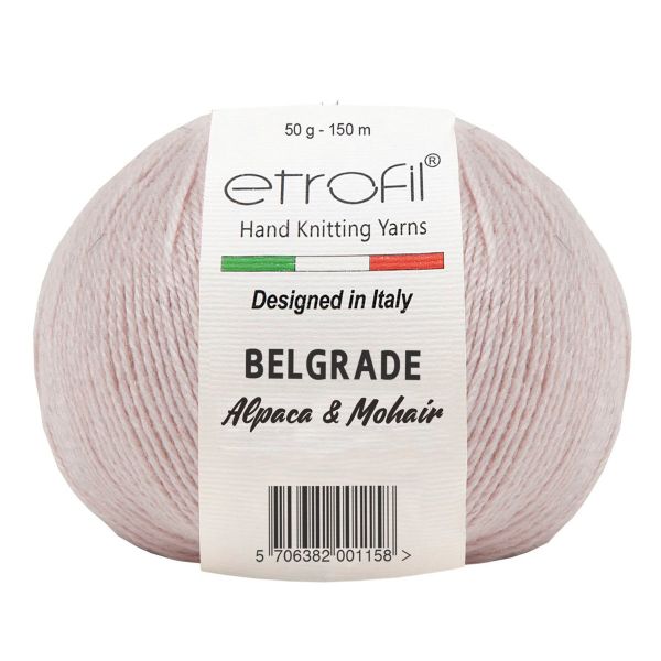 Пряжа Etrofil (Этрофил) Belgrade / уп.10 мот. по 50 г, 125м 01010 розовый