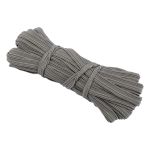 Резинка бельевая (стандартная) 10.0 мм, / 15х10 м плетеная, серый/ grey, Gamma С 3337