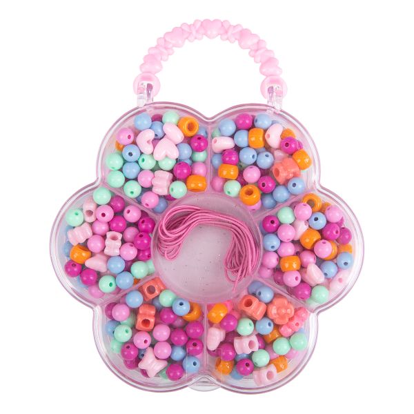 Набор бусин для рукоделия Цветок, 1 шт, №01 ассорти, Hobbius JCB