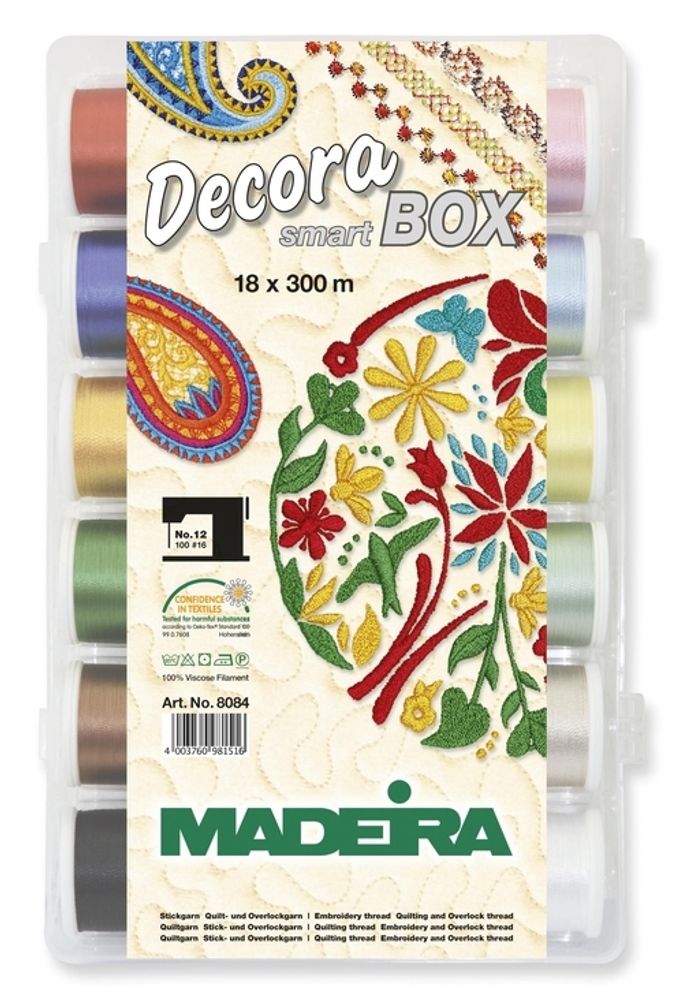 Швейные нитки (набор) Madeira Decora №12 18х300м, 8084