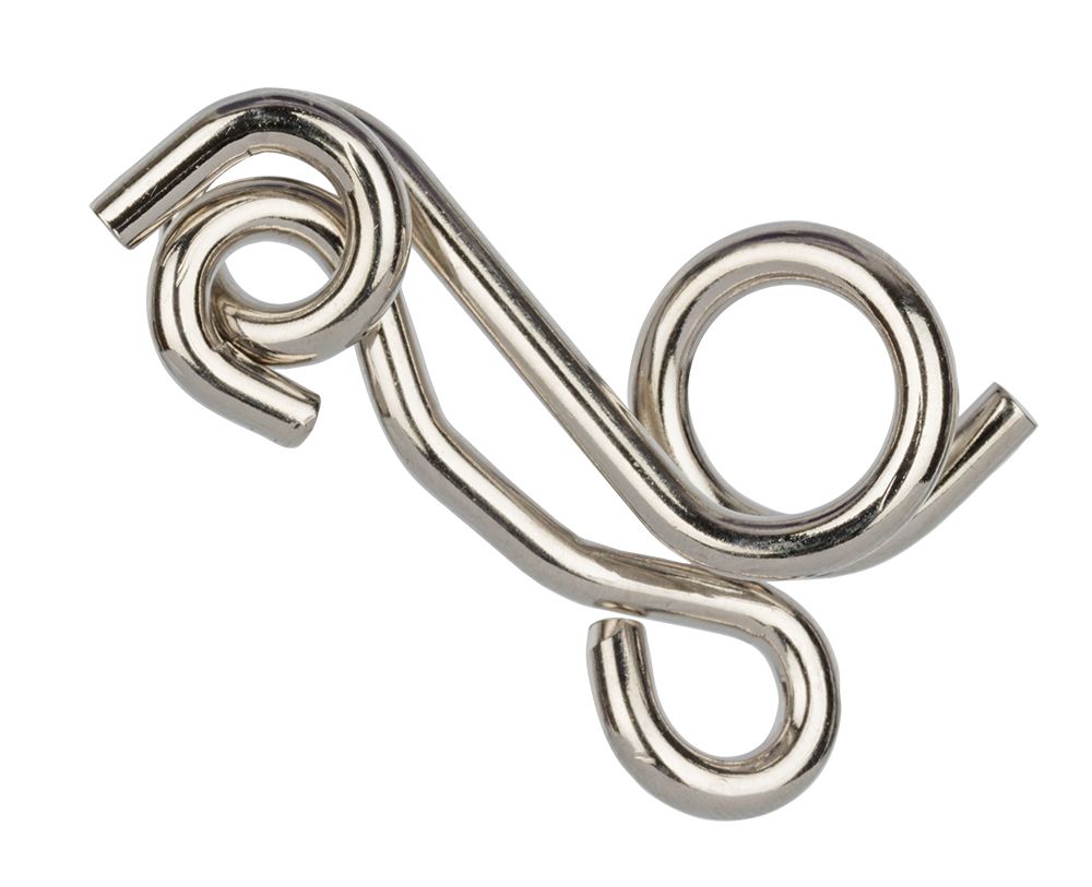 Головоломка металлическая, 1 шт, Петельки 2 элемента, Delfbrick DLM-17