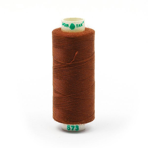 Нитки швейные бытовые Dor Tak 40/2, 366 м / 10 кат., 573 коричневый