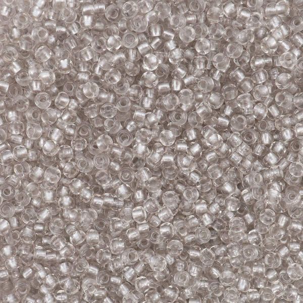 Бисер Preciosa прозрачный с перламутр. цвет. центром, 10/0 (38249), круг. отв., 500 г