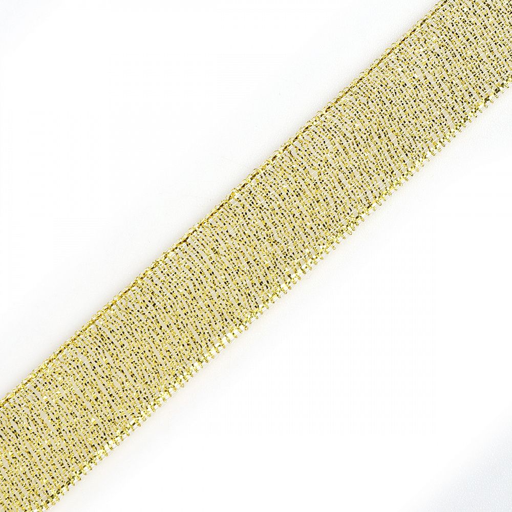 Лента металлизированная 15.0 мм / 22.85±1 метра, цв. золото, Magic4Hobby, упак. 5 шт