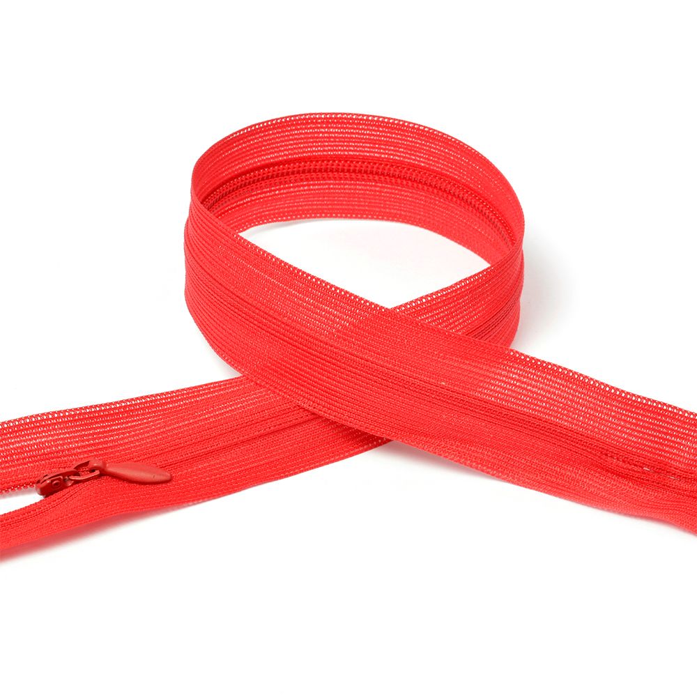 Молния потайная (скрытая) Т3 (3 мм) 1 зам., н/раз., 20 см, цв.F148 красный уп.50 шт Молния потайная (скрытая) Т3 (3 мм) 1 зам., н/раз., 20 см, цв.F148 красный уп.50 шт