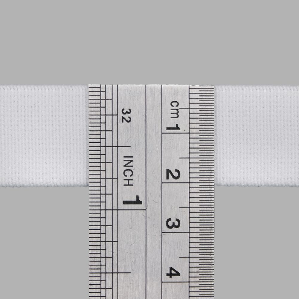 Резинка башмачная 20.0 мм / 25 метров, белый