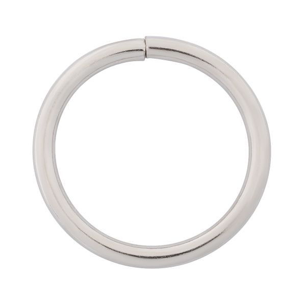 Кольцо разъемное металл in ⌀20 мм (25 мм внешн.), цв.никель, 100 шт