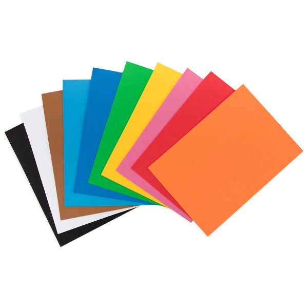Пенка декоративная (фоамиран) DPK-03 A4 21х29.7 см, 10 цв, №01 ассорти, Лео DPK-03