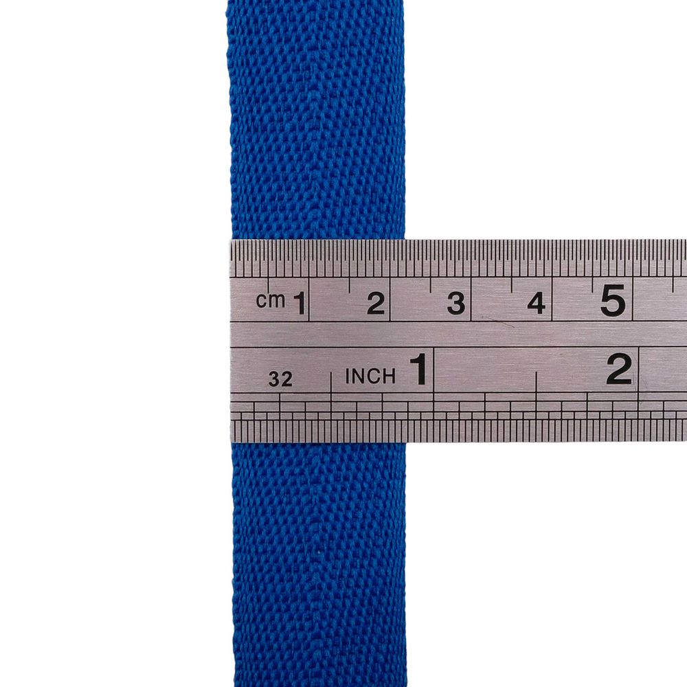 Тесьма (лента) киперная 20 мм / 50 метров, 6 г/м, 100% полиэфир, 20 синий