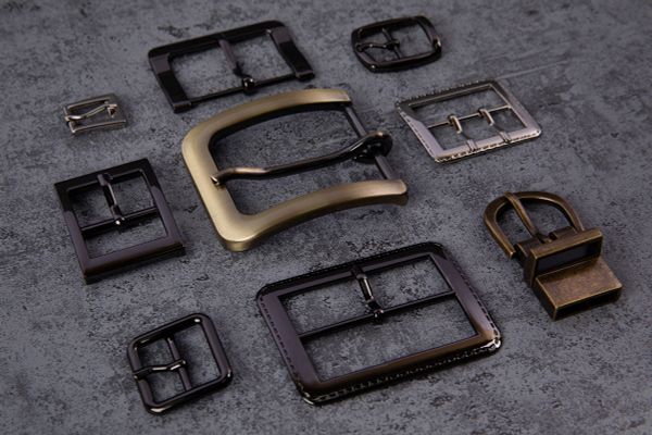 Пряжка ременная металл 50х30 мм, 1 шт, 23 шлифованный никель (с лаковым покрытием), Micron GB 1617