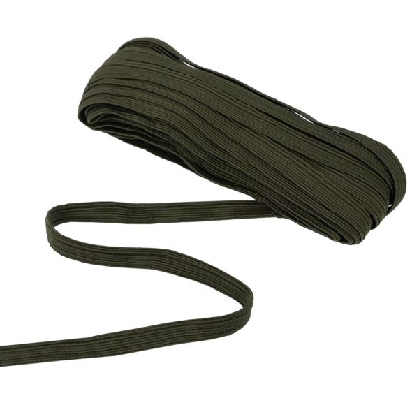Резинка бельевая (стандартная) 10.0 мм, / 15х10 м плетеная, хаки/khaki, Gamma С 3337
