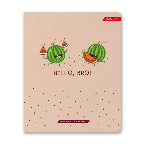 Тетрадь ученическая общая, A5+ 48 л. на скобе, белизна 100%, 10 шт, клетка, 000328 Друзья навсегда, Светоч 48ТСК5_3_1