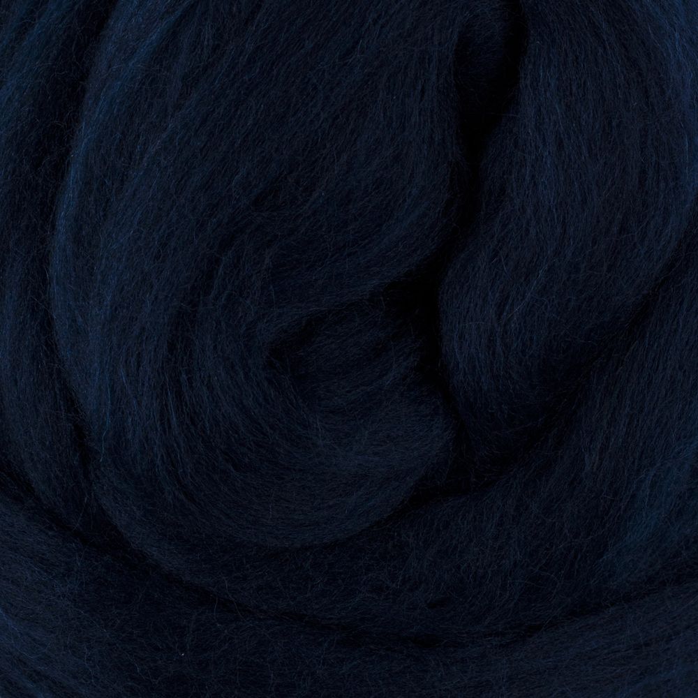 Шерсть для валяния (до 23 мкр), 50 г. 0100 т. синий, Gamma FY-050