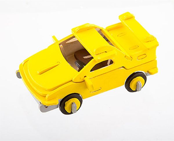 Пазл 3D 13х9х6 см, ROT-007, гоночная машина, Rezark ROT-007