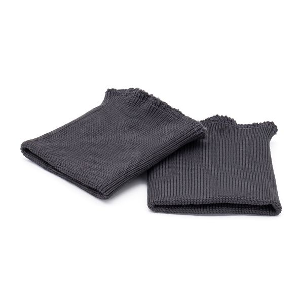 Манжеты трикотажные 9.0х9.5 см, 1 пара, средней плотности 14 кл, 1х1, 8125 т.серый