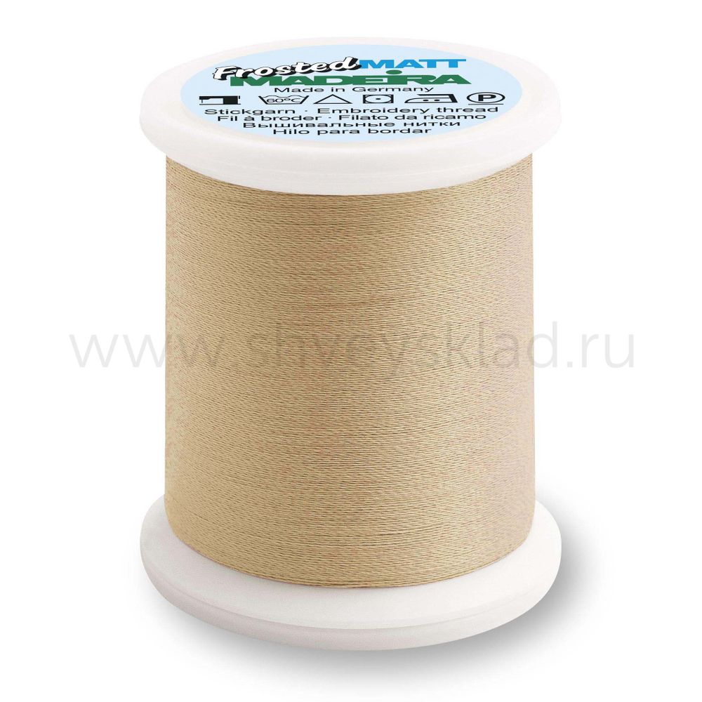 Нитки вышивальные супер матовые Madeira Frosted Matt №40, 500 м, цв. 7885, 9848, 1 катушка