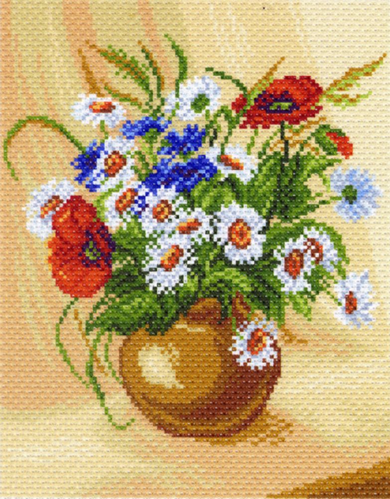 Рисунок на канве Матренин Посад 28х37 - 1219-1 Букет полевых цветов