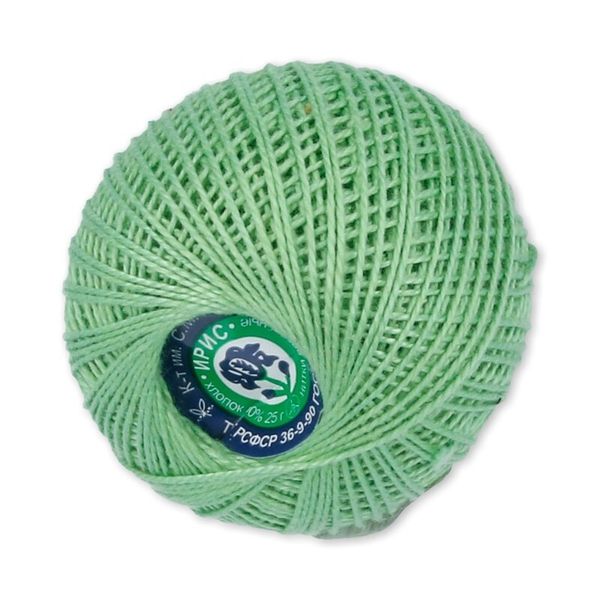 Пряжа ПНК им.Кирова Ирис / уп.20 мот. по 25 г, 150м, №3904 мятный