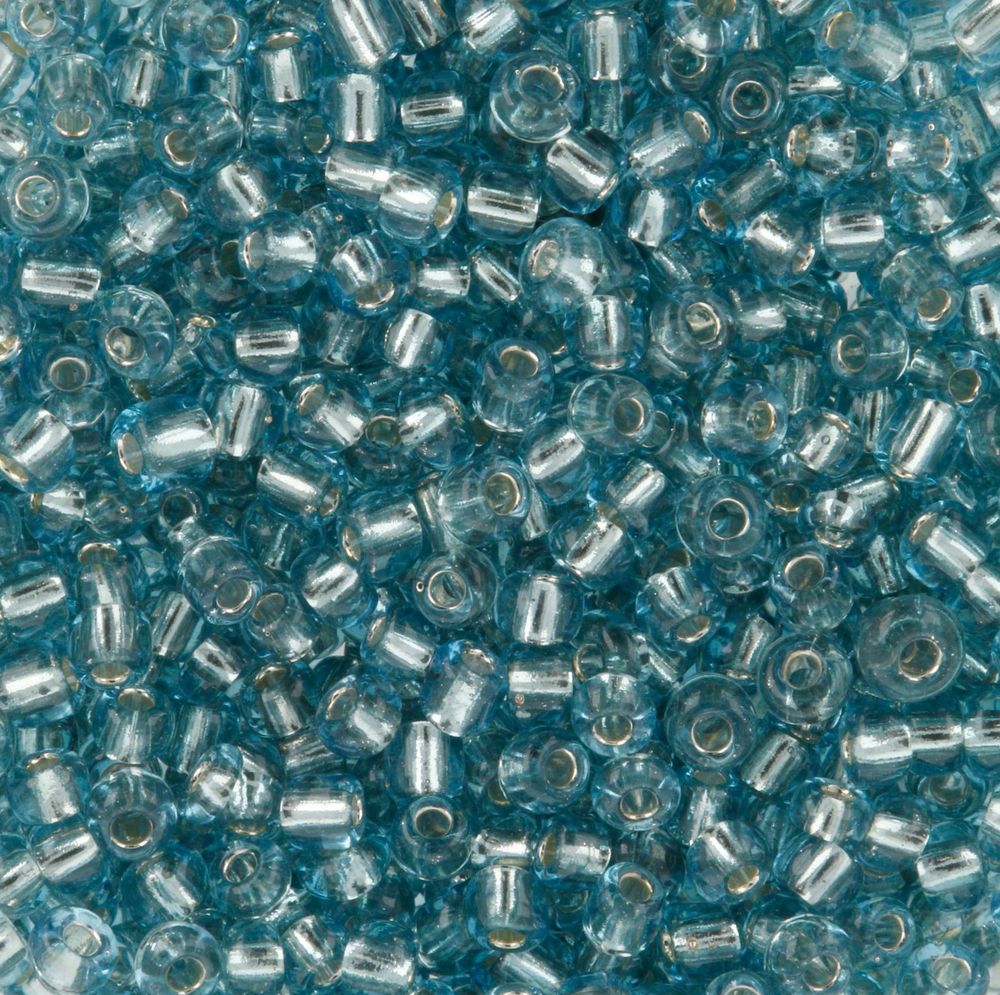 Бисер Zlatka 11/0 (2.1 мм), 100 г (10х10 г), №0047A св.бирюзовый, GR