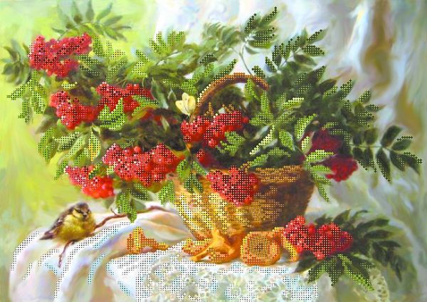 Рисунок для вышивания Матренин Посад (шелк), 37х49 -10000 Дары осеннего леса