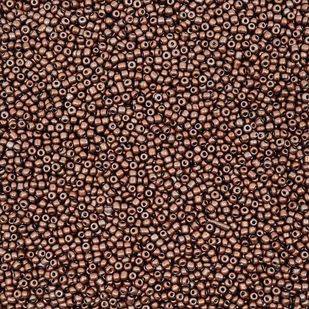 Бисер Astra&Craft 11/0 (2.1 мм), 500г, М904 коричневый/непрозрачный, матовый