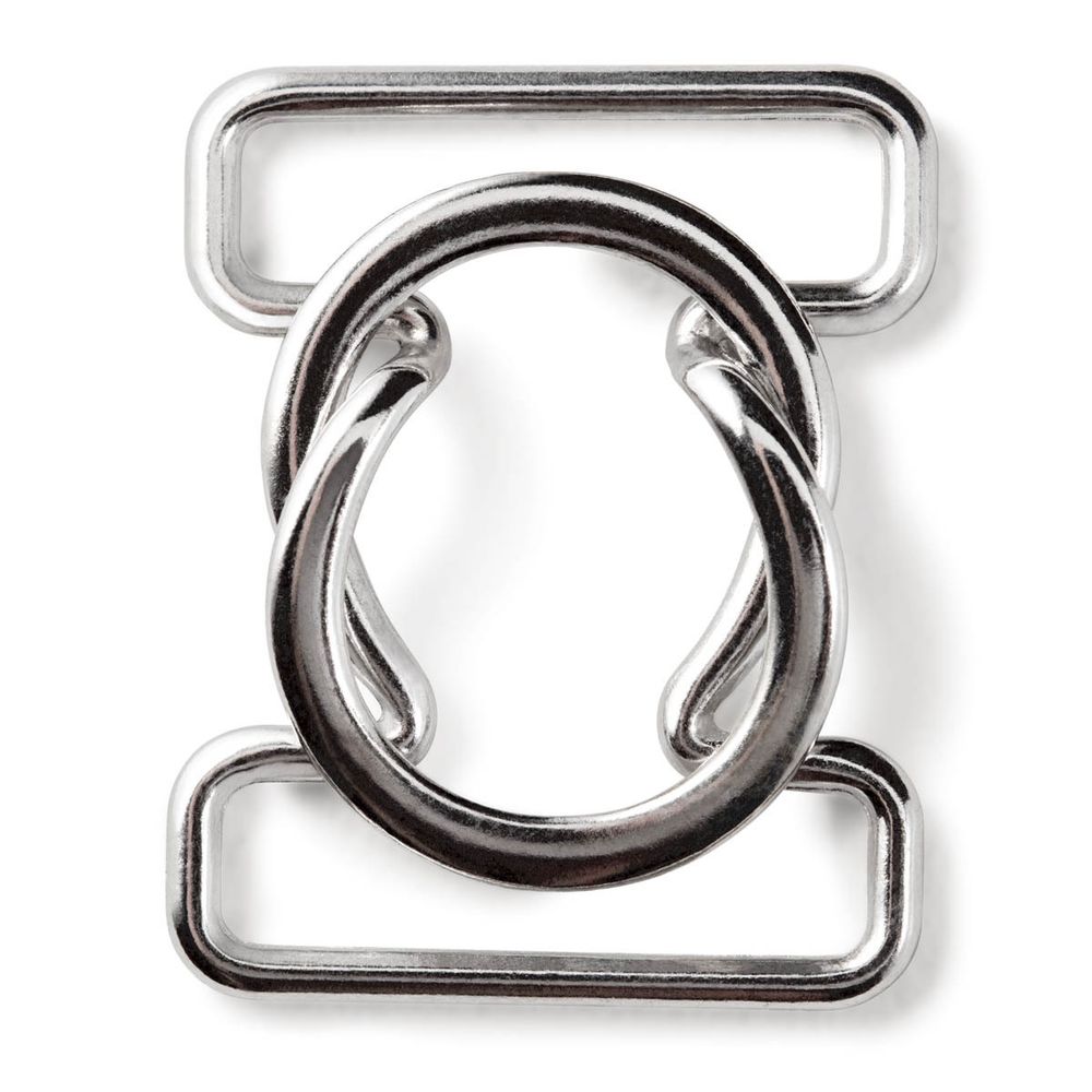 Застежки для купальника (бикини) и ремней 25.0 мм, серебристый, Prym