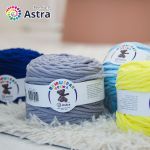 Пряжа Astra Premium (Астра Премиум) Плюшевая / уп.2 мот. по 100 г, 80 м, 911 серый