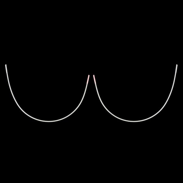 Косточки для бюстгальтера (каркасы) металл 145х260 мм, 50 шт