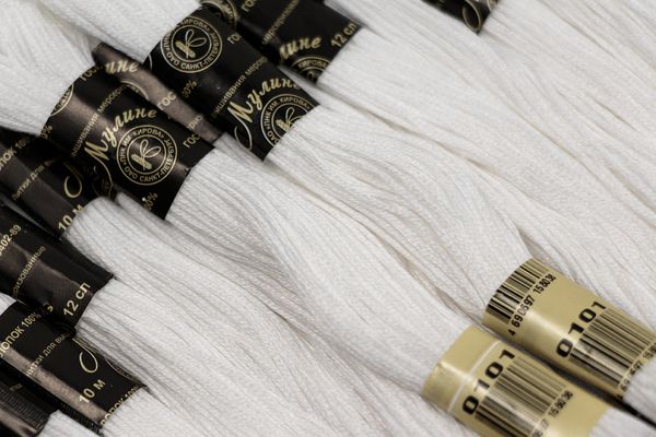 Мулине ПНК им.Кирова цв.1909 фиолетовый, 12 мотков по 10 метров