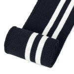 Подвяз (довяз) трикотажный т.синий с белыми полосами, 6.0х80см, уп. 5 шт