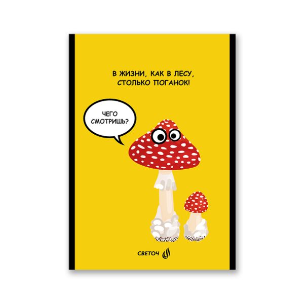 Блокнот на скобе, A5 60 л. 12 шт клетка, Мотиватор 01744, Б263 Светоч