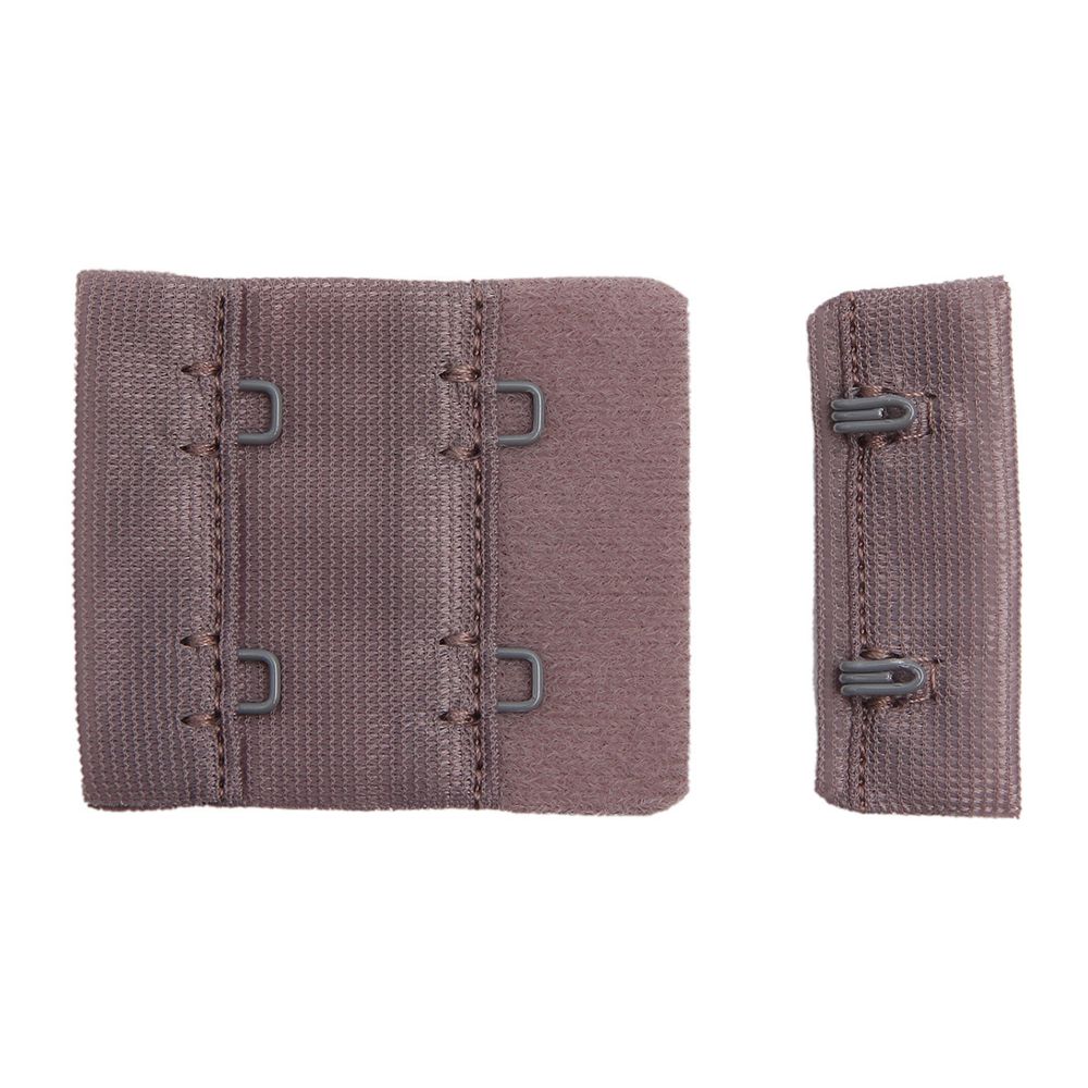 Застежки для бюстгальтера текстильные 2х2, 38 мм, 1645 шиншилла, 2494, 25 шт, Arta