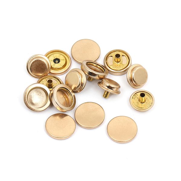 Кнопка Дельта (O-образная) ⌀15.0 мм, TBY.D-15.501, цв.золото уп.20 шт, TBY