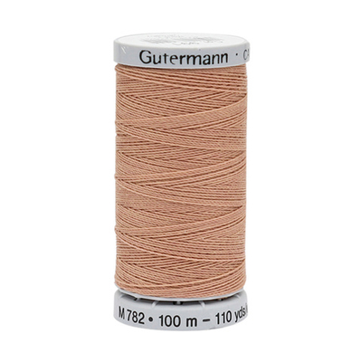 Нитки суперкрепкие Gutermann Extra Strong M782, 100м, 991 розово-бежевая пудра, 5 катушек
