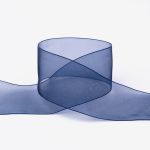 Лента капроновая (органза) 50.0 мм / 22.8±1 метра, 095 чернильный, Blitz OR-50