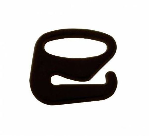 Крючки для бюстгальтера пластик 10.0 мм, 100 шт, черный, 517100-3